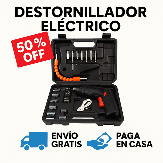 DESTORNILLADOR INALAMBRICO - 50% OFF