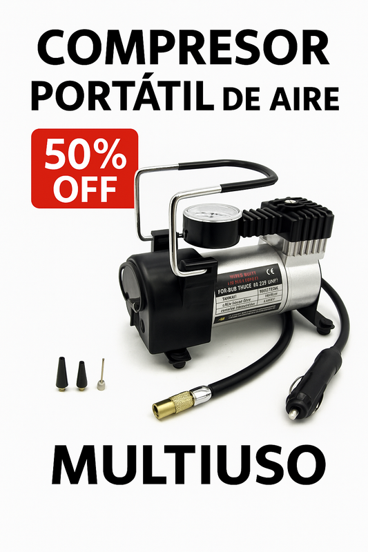 Compresor Portátil De Aire Multi-Uso